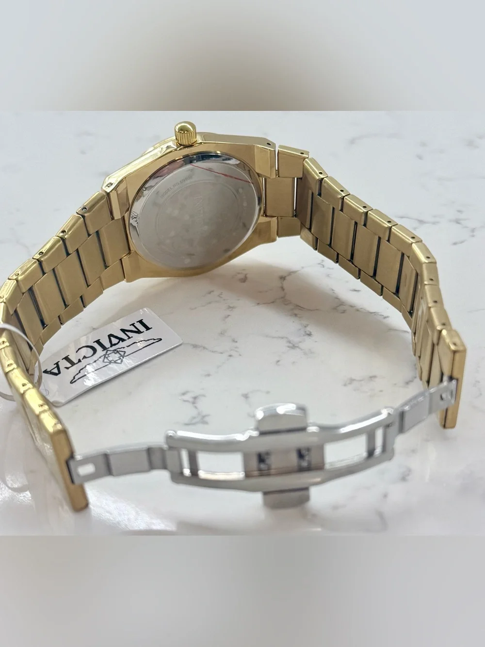 Invicta Celestial 69408 Men’s 40mm Gold Tone Black Dial Quartz Watch NWT